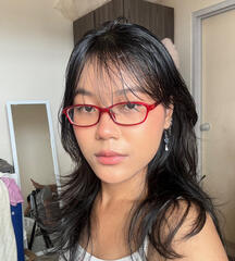 red glasses